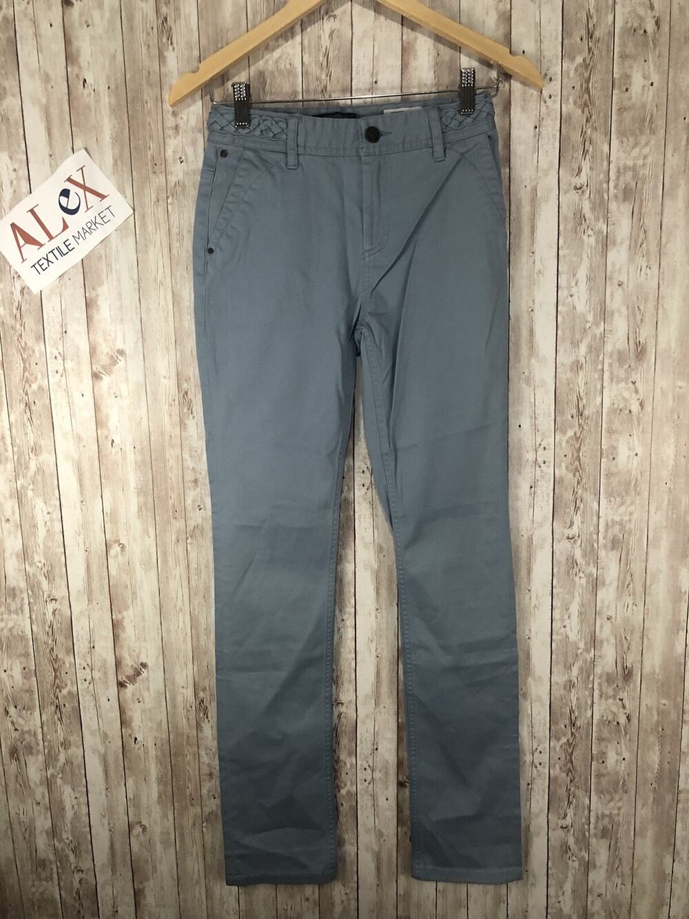 Bonobo Jeans Womens 00 Tall Blue Denim Pants Skinny Leg W:24x33 N41